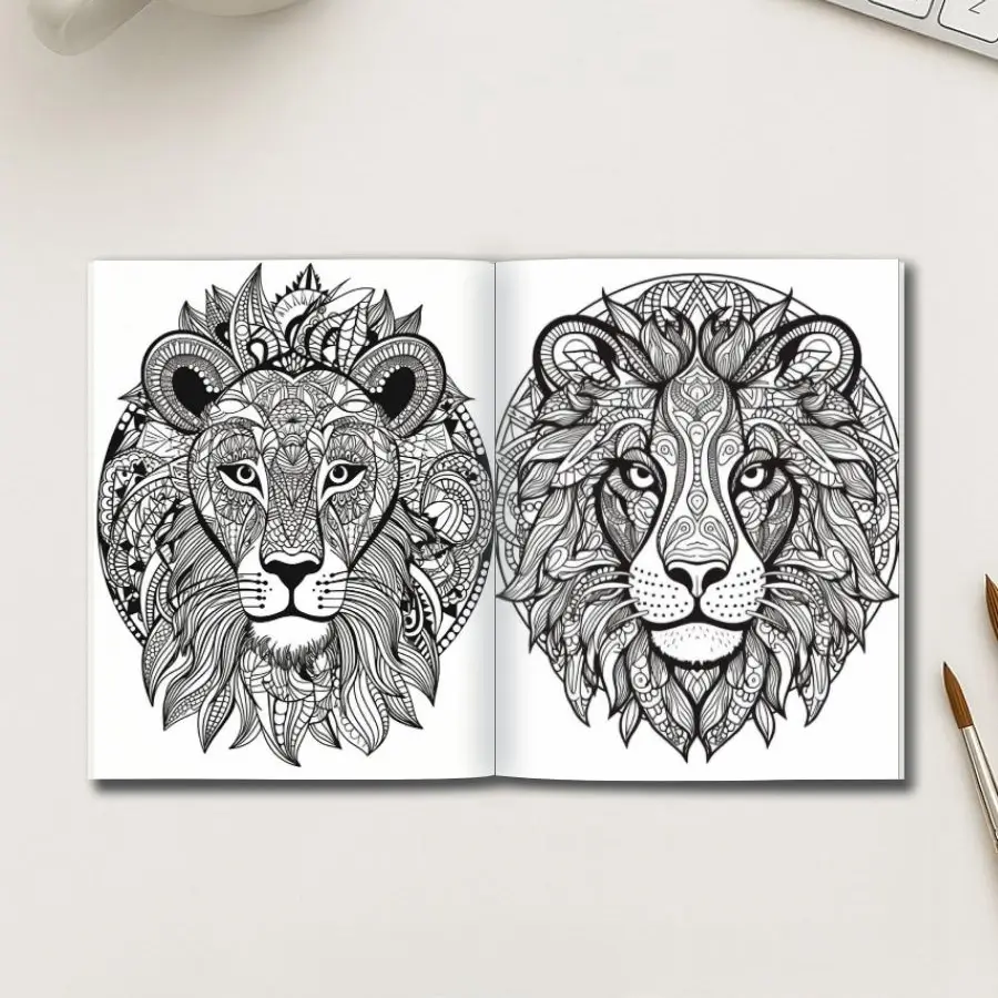 Mandala Animal Spirits – 50 Decorative Animal Pages - Image 2